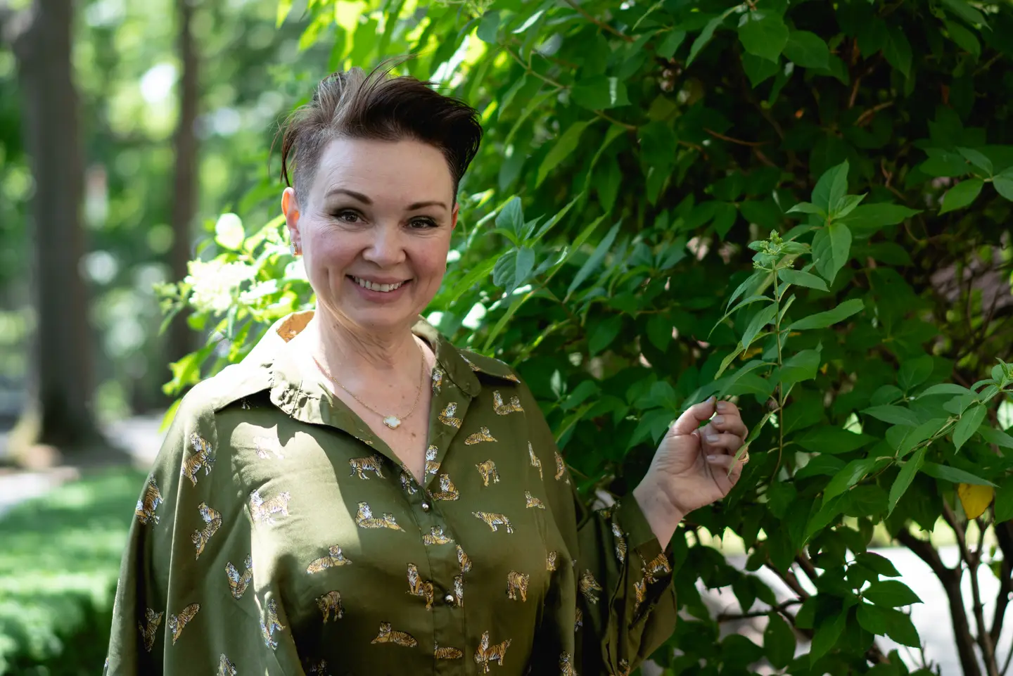Julia Yarovoy, Certified Sleep Science Coach at Happy Myo, outdoors